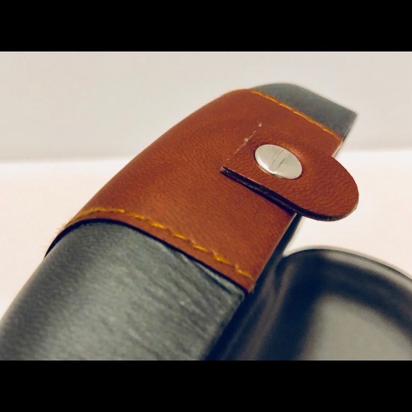 Rye & Lye Eyeglasses/Sunglasses Case Green Leather - Picture 4 of 7